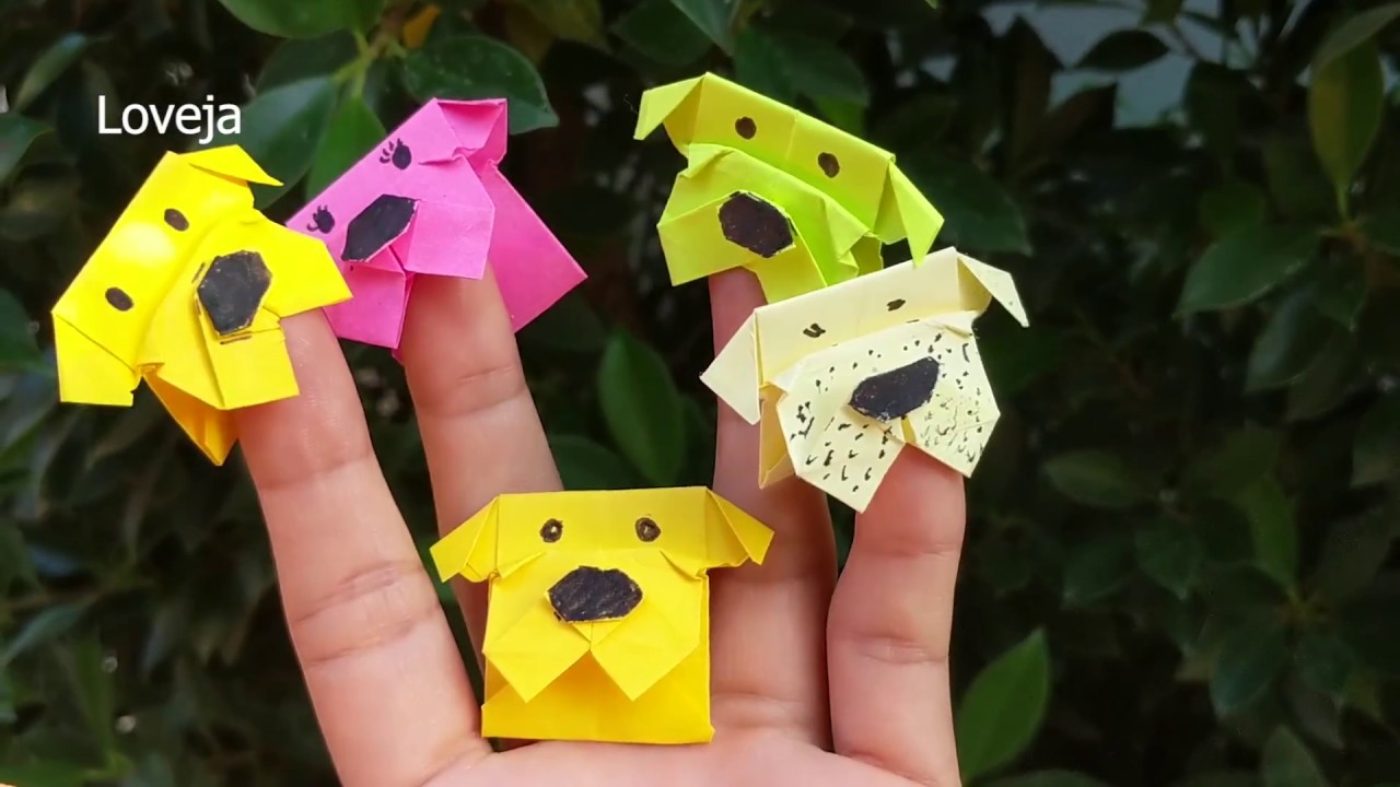 animal origami bookmark